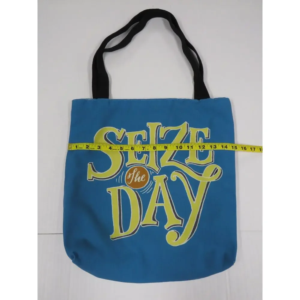 Tote Bag Seize the Day Fun Vacation Musical Theatre Fall Autumn Back to School